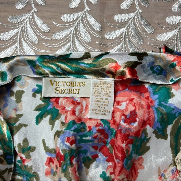 Vintage Victoria's Secret Gold Label Floral Lace Cami/Top/Lingerie -Size S -NW04 - Picture 6 of 8